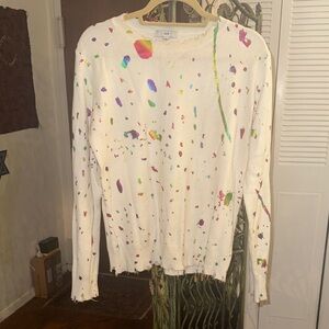 Fate  colorful Splatter Sweater